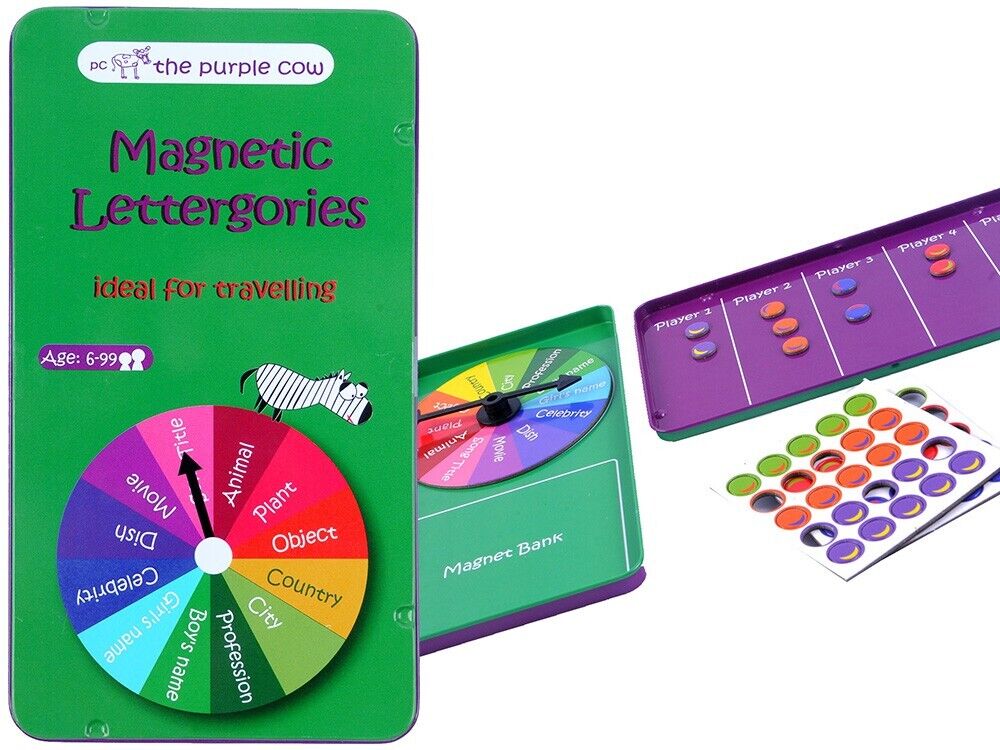 Purple Cow Magnetic Travel Game - Lettergories