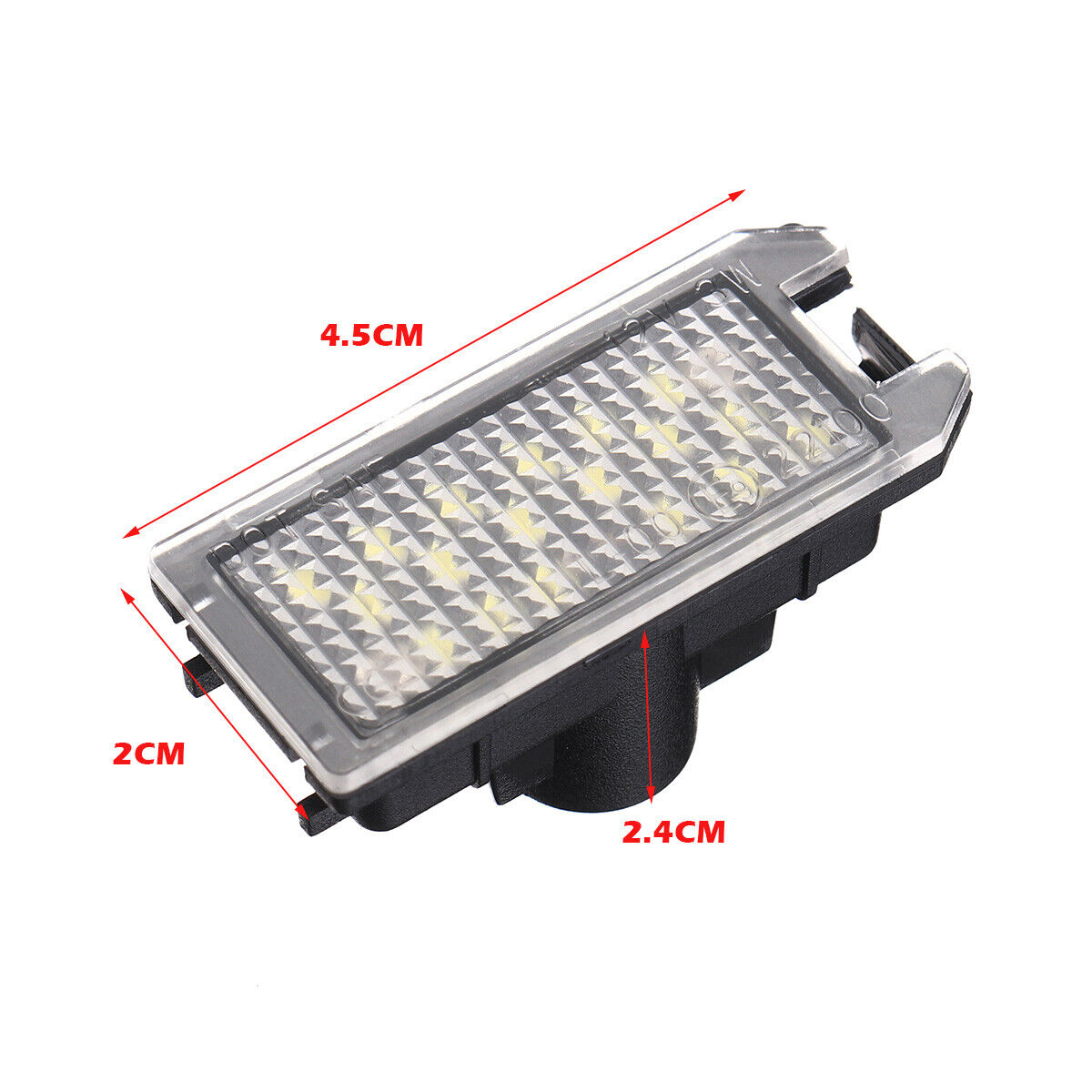 2x White LED License Number Plate Light Lamp For Jeep Grand-Cherokee 2014-2020