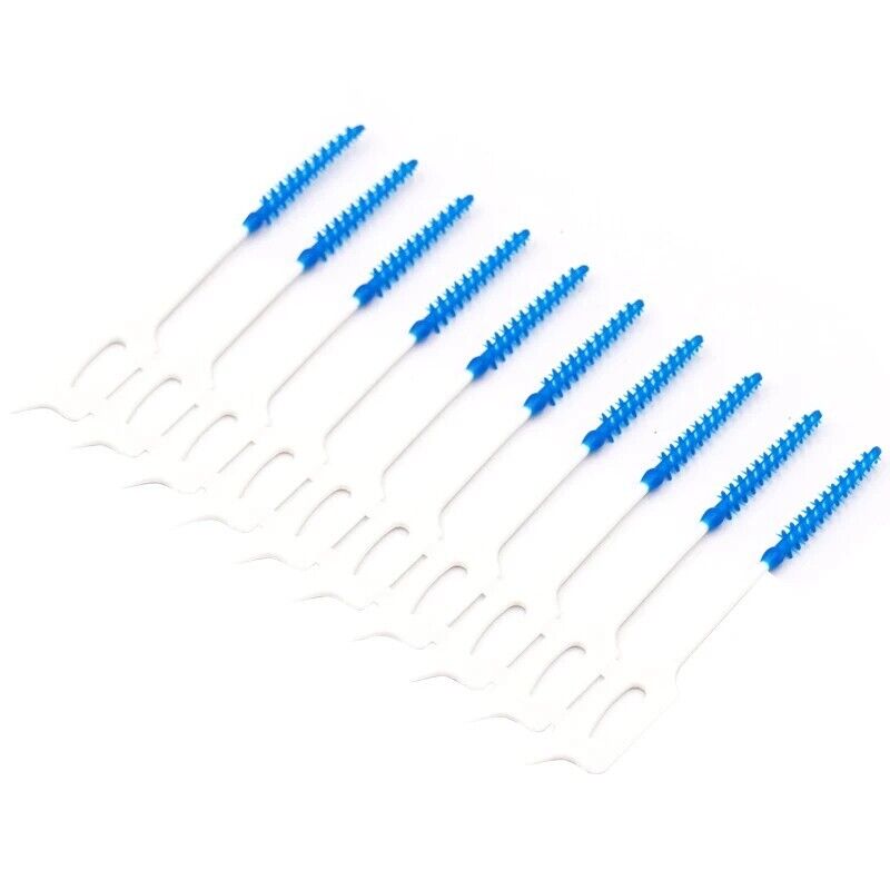 60Pcs Interdental Brush Dental Floss Picks Reusable Toothbrush Toothpicks Soft