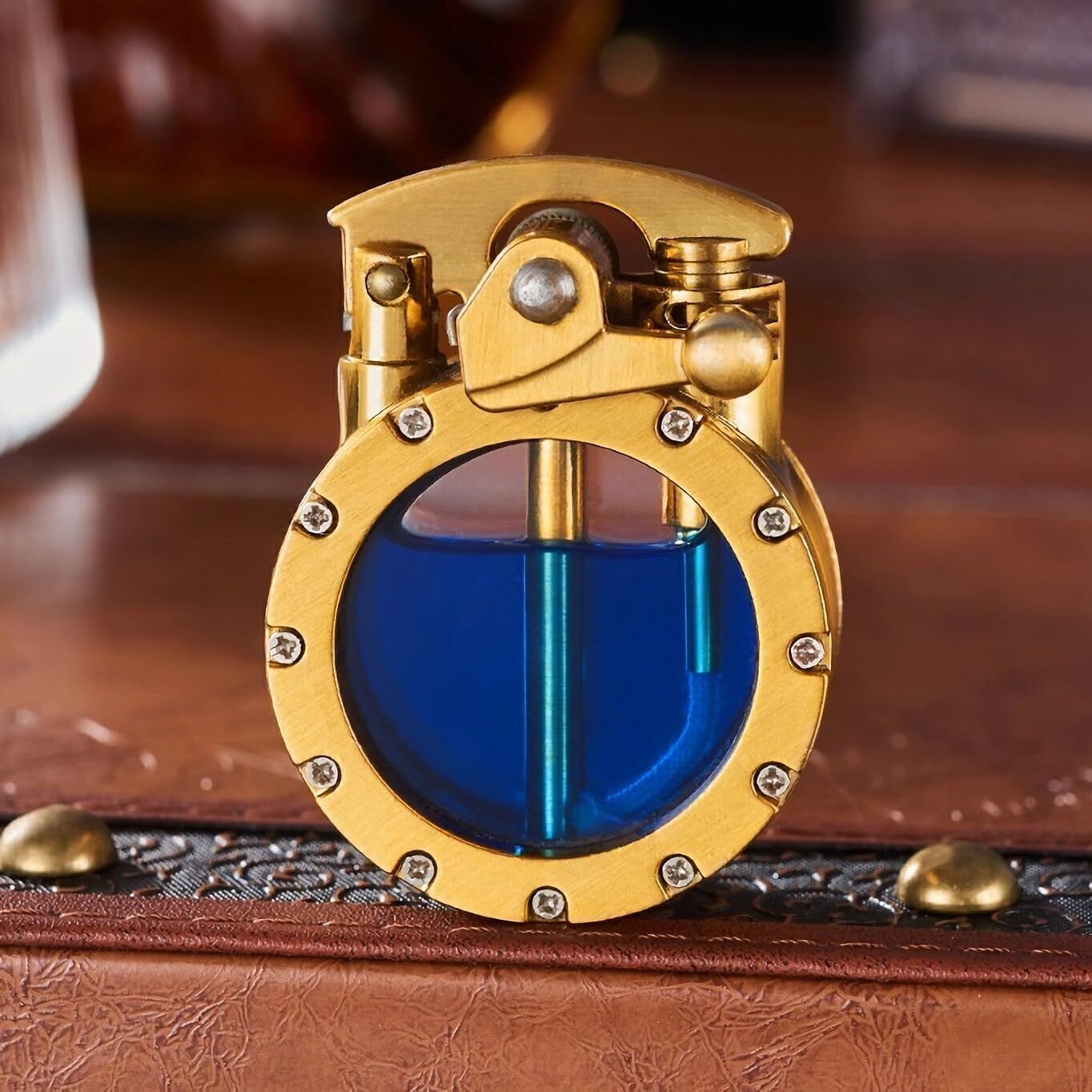 Transparent Kerosene Lighter Retro Steampunk Lighter (No Fuel)