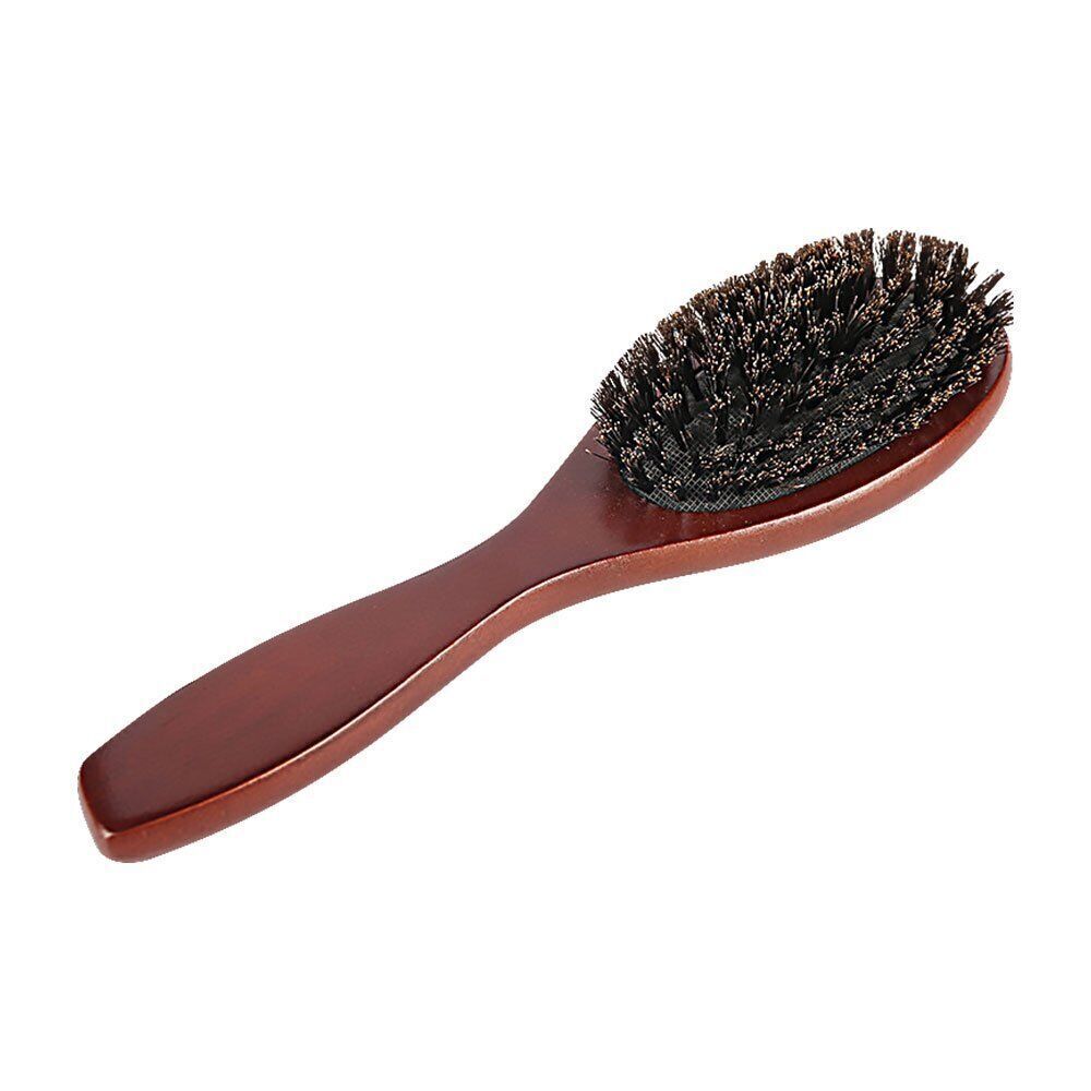 Natural Boar Bristle Brush Comb Anti-static Hairdressing Hair Styling Comb