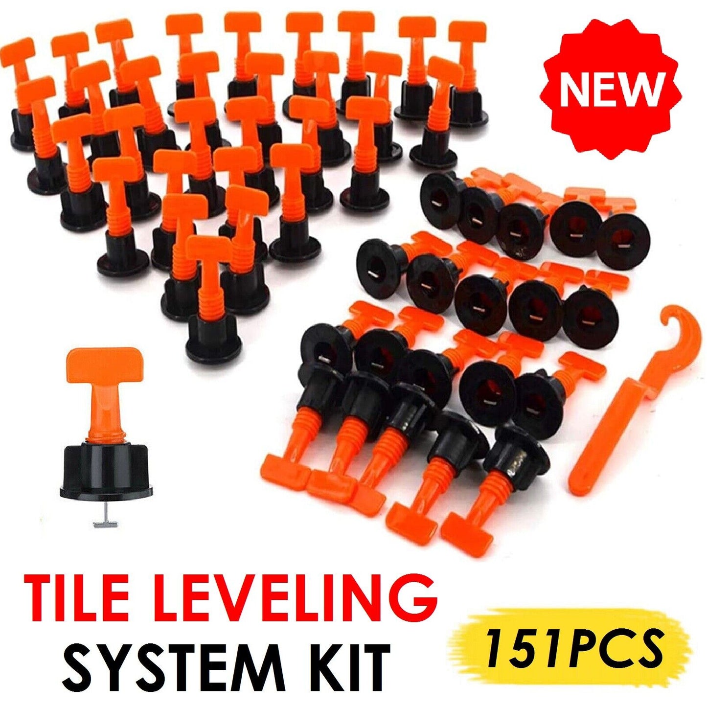 New Tile Leveling System Clips Levelling Spacer Tiling Tool Floor Wall Wrench