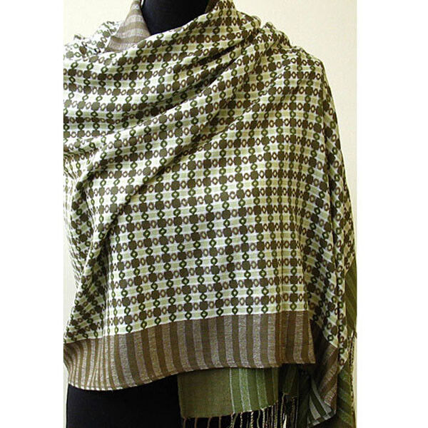 UNISEX'S PLAIDS JACQUARD SOFT PASHMINA WRAP SCARF/SHAWL SC084