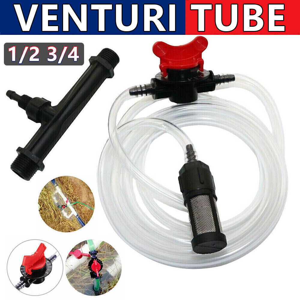 3/4" Auto Garden Irrigation Device Venturi Fertilizer Injector Switch Water Tube