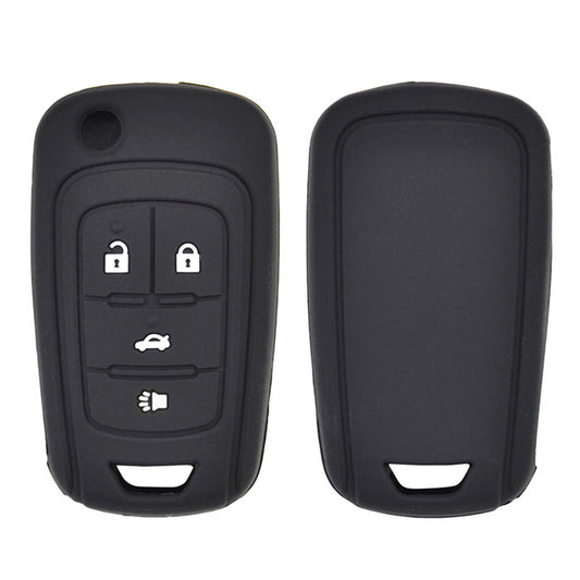 Silicone Car Key Cover Case For Chevrolet Cruze Sonic Buick Remote Fob Shell 4BT