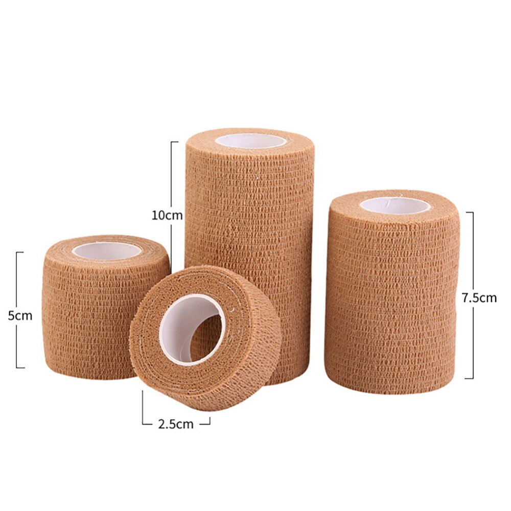 2X Self-Adhesive Cohesive Bandage Stretch First Aid Wrap Sports Medical VET Tape