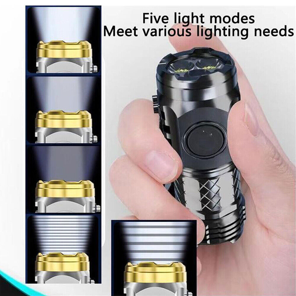 Three Eyed Monster Mini Flashlight, LED Flashlights High Lumens Rechargeable