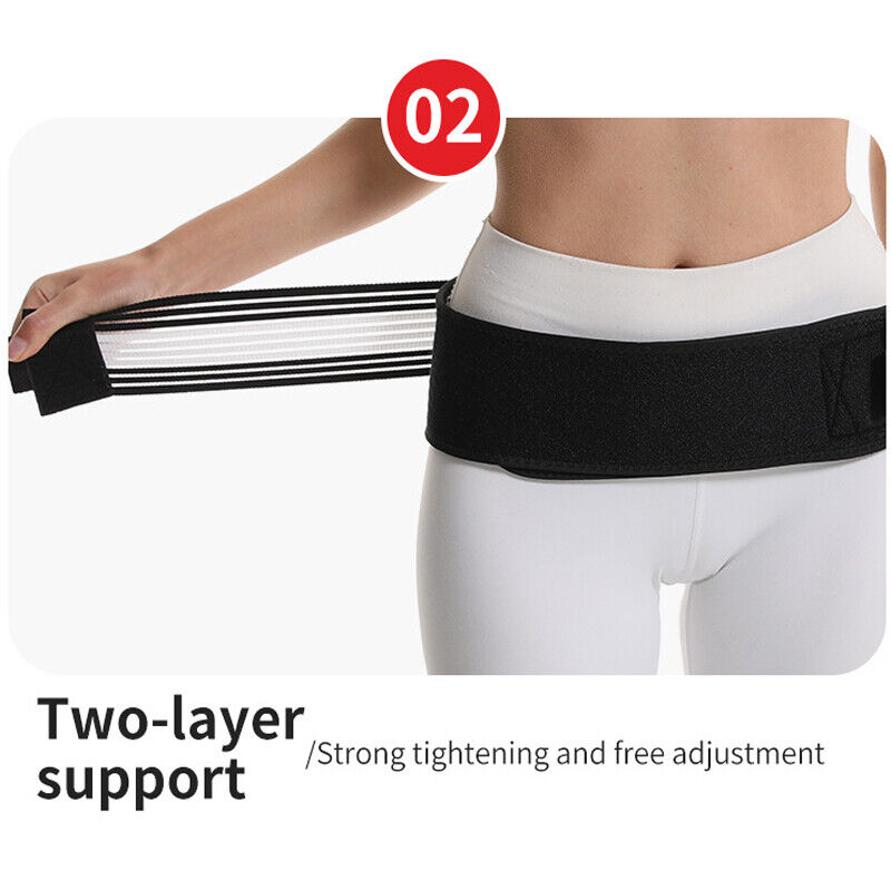 Sacroiliac Joint Hip Belt Lower Back Support Brace Sciatica Lumbar Pain Relief