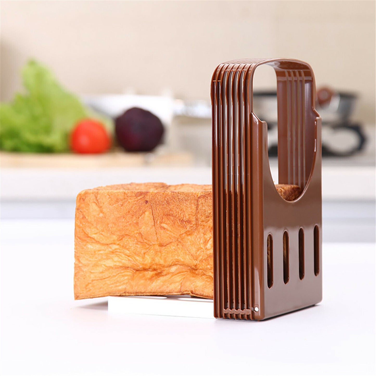 Pro Bread Slicer Loaf Toast Cutter Mold Maker Slicing Cutting Guide Kitchen Tool