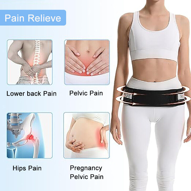 Sacroiliac Joint Hip Belt Lower Back Support Brace Sciatica Lumbar Pain Relief