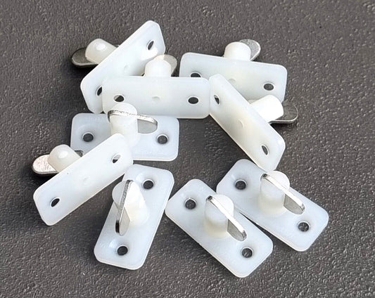 10 x DOUBLE STAYPUT FASTENERS VERTICAL T TOGGLES FOR EYELET BOAT COVERS MARINE