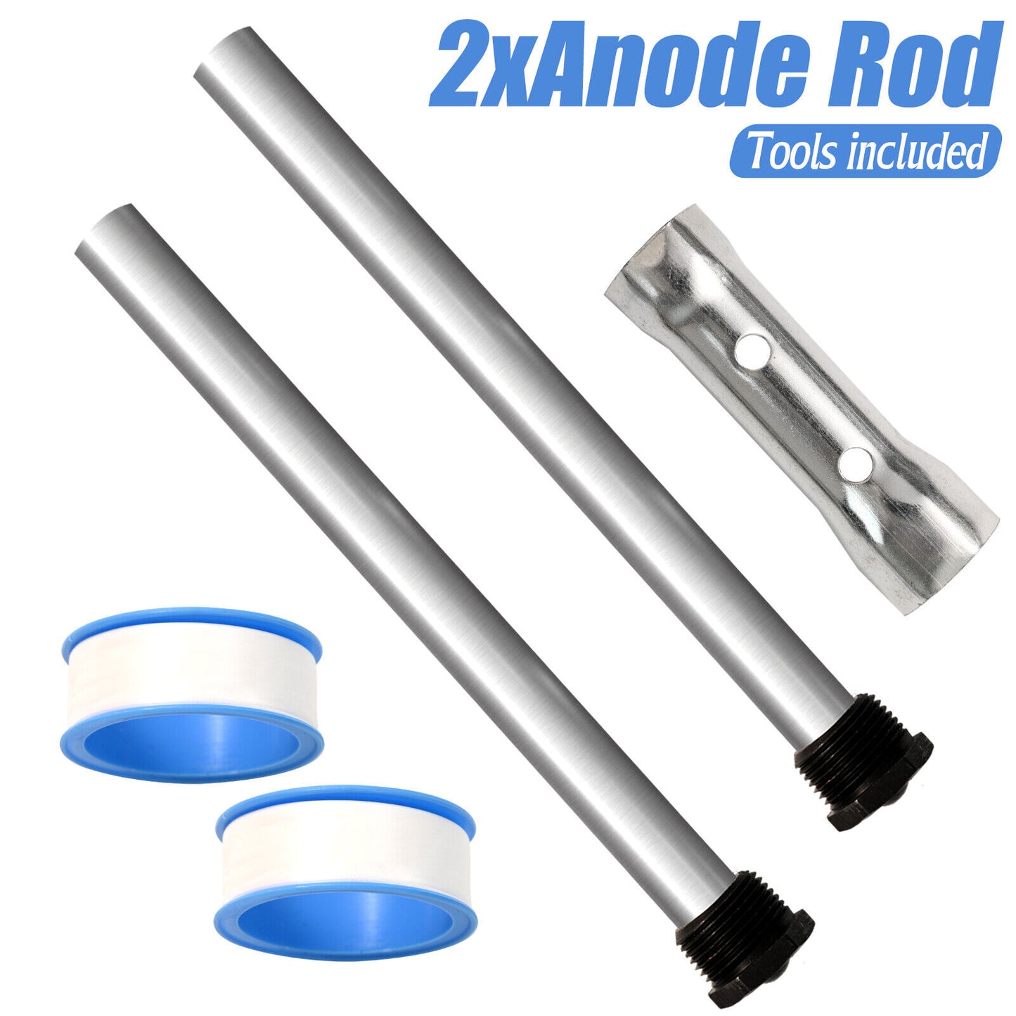 2x Suburban Hot Water Heater Service Anode Rods With Removal Tool For Caravan RV