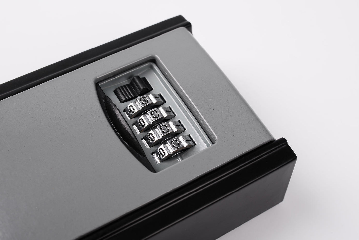 4 Digit Wall Mounted Weather Resistant Combination Key Safe Box Lock Grey Black