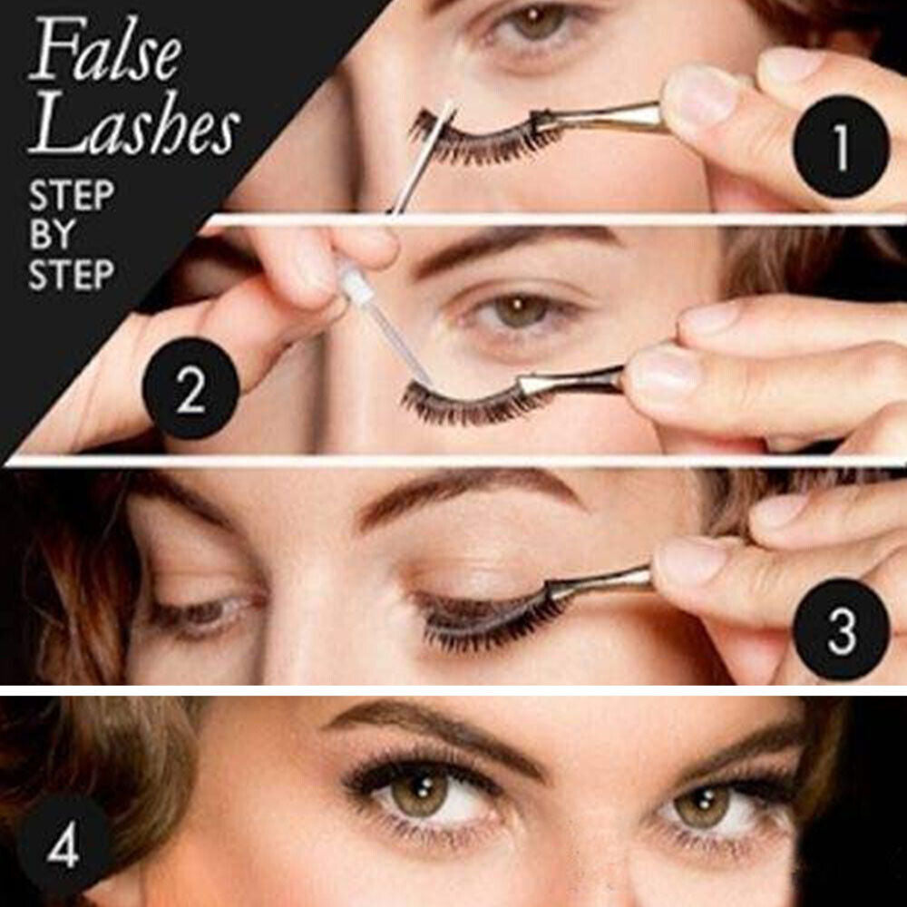 3D Natural Thick Fake False Eyelashes Extension Eye Lashes Makeup