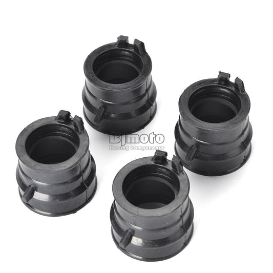 4PCS Carb Carburetor Holder Intake Manifold Boot For Honda CBR250 MC19 MC22 CB400