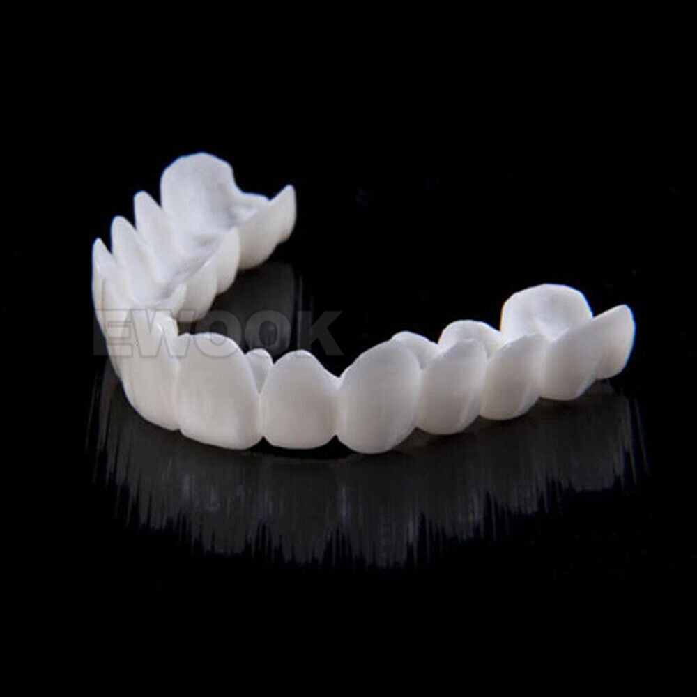 Snap On Bottom /Upper Lower False Teeth Dental Veneers Dentures Fake Tooth Smile