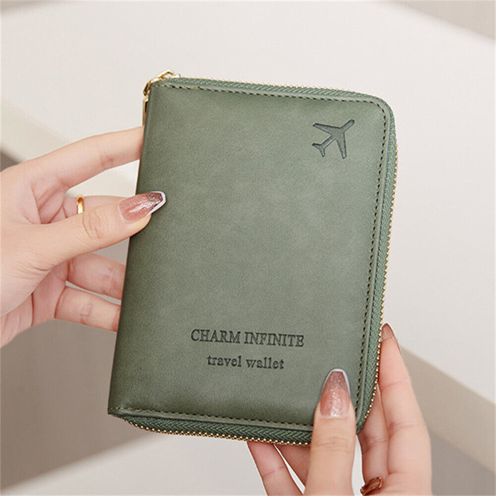 Travel Passport ID Wallet Holder Cover RFID Blocking Card Case Cover PU Leather