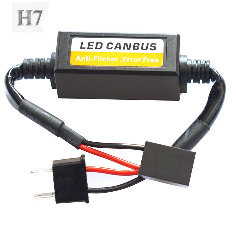 H7 LED Headlight EMC Resistor Canceler Decoder Warning Error Canbus Wiring Kit