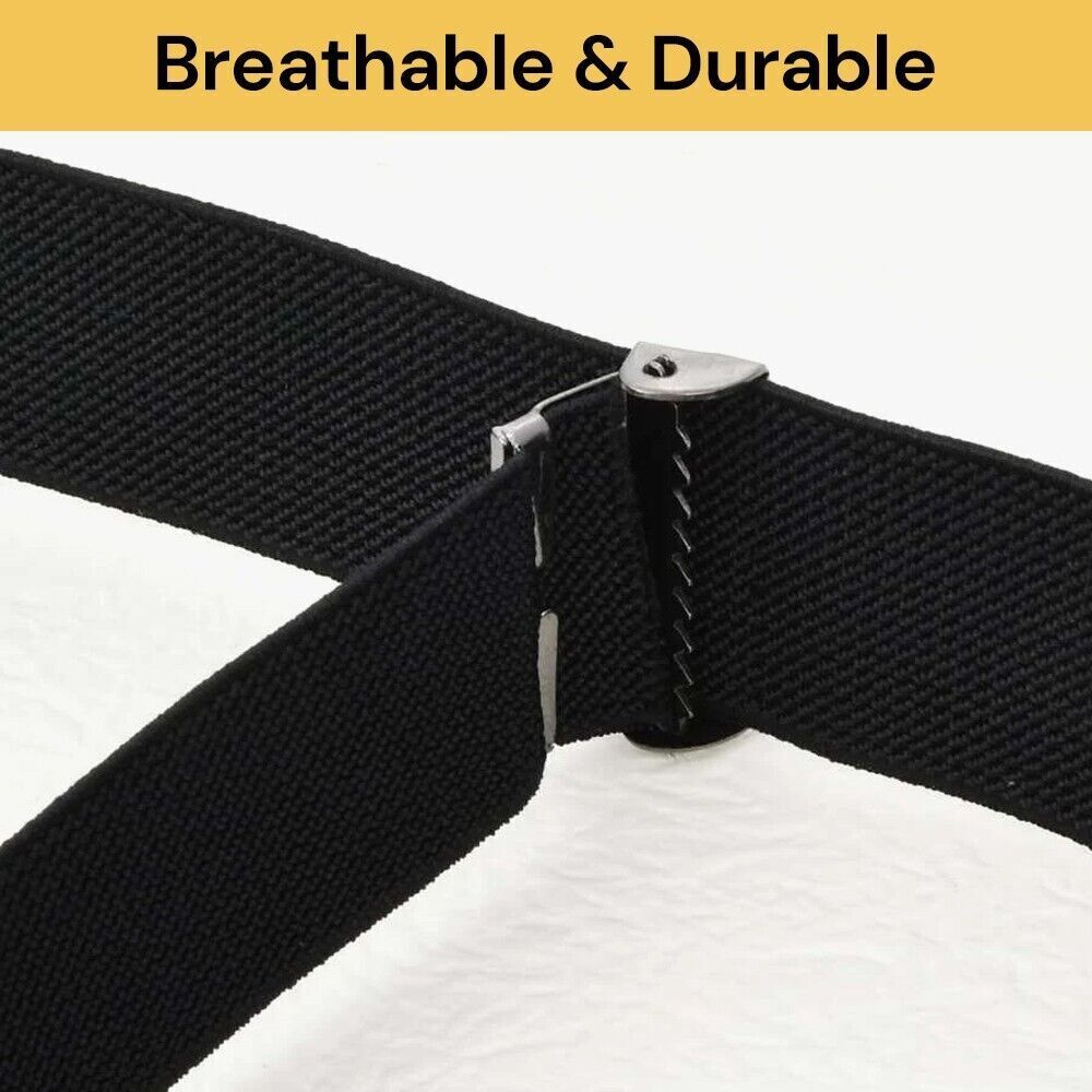 2x Buckle-free Elastic Invisible Comfortable Belt No Bulge Hassle Belts for Jeans