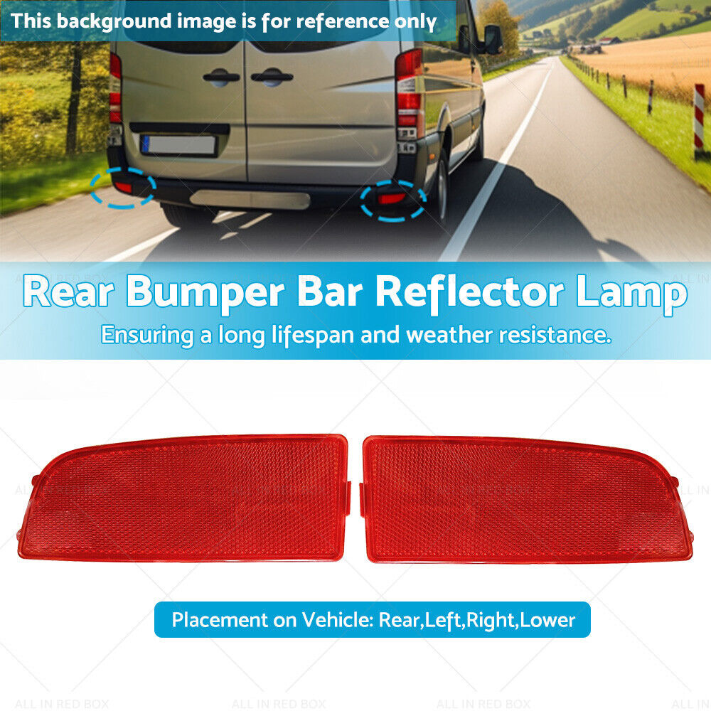 LH +RH Rear Bumper Bar Reflector Lamp Suitable For Mercedes Benz Sprinter 06-18