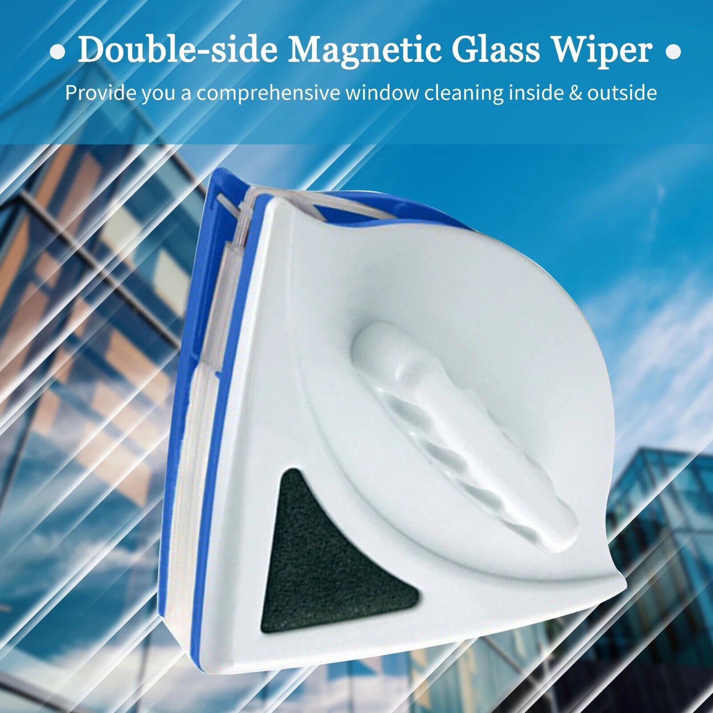 Magnetic Window Double Side Glass Wiper Cleaner Surface Cleaning Brush Car Tools