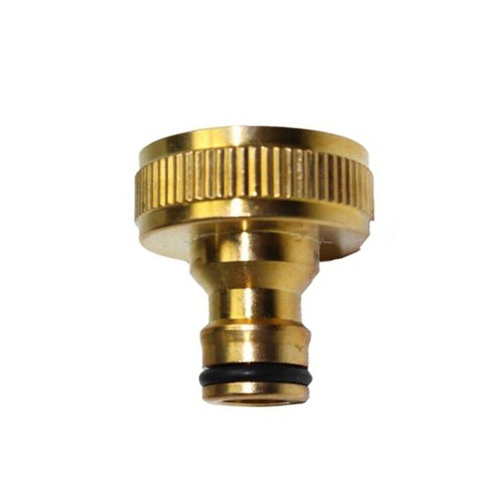 Upgrade Your Garden with Golden Brass Pipe Tap Connector/Adapter (3/4 Size)