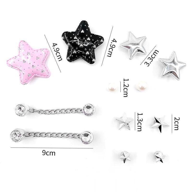 Rhinestone Faux Pearl Girl Shoes Charms Bling For Croc Shoe DIY Accessories