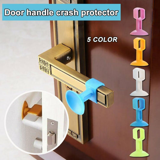 Multifunctional mute rubber glass door handle protection #T