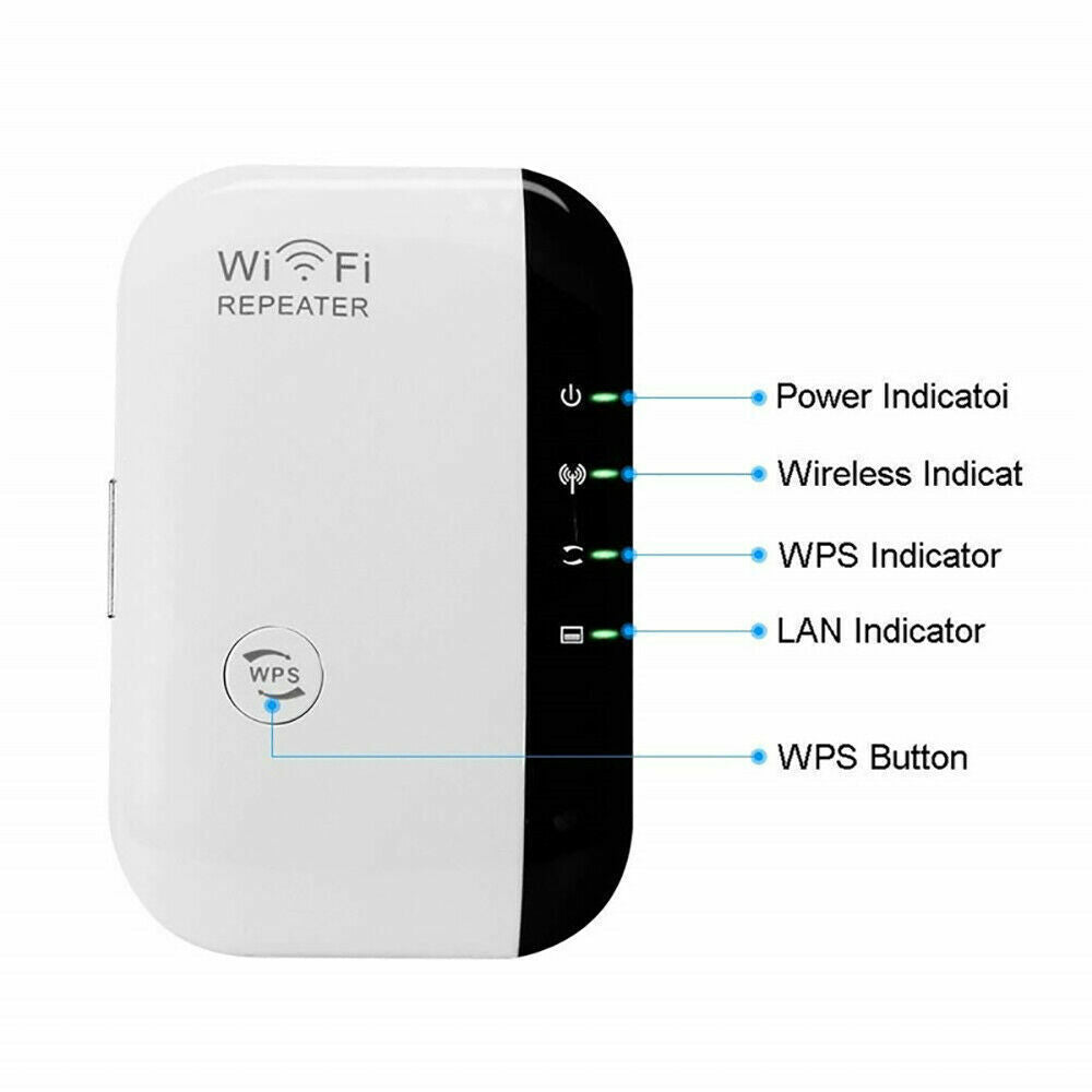 300Mbps Wifi Extender Repeater Range Booster Wireless-N 802.11 AP Router