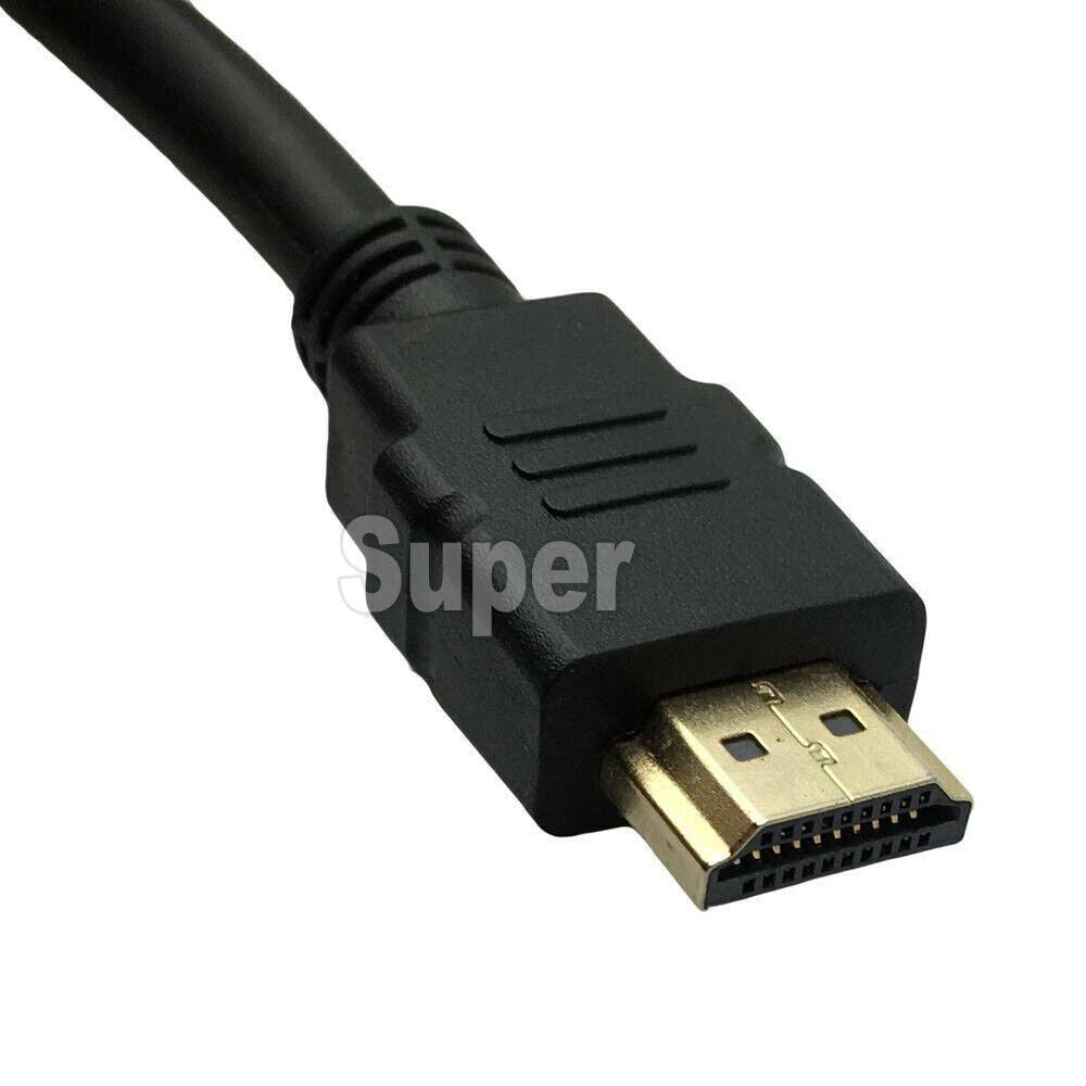 1.8m 1080P Gold Plated HDMI to VGA 15Pin Male Cable Adapter Lead for HDTV HD LCD