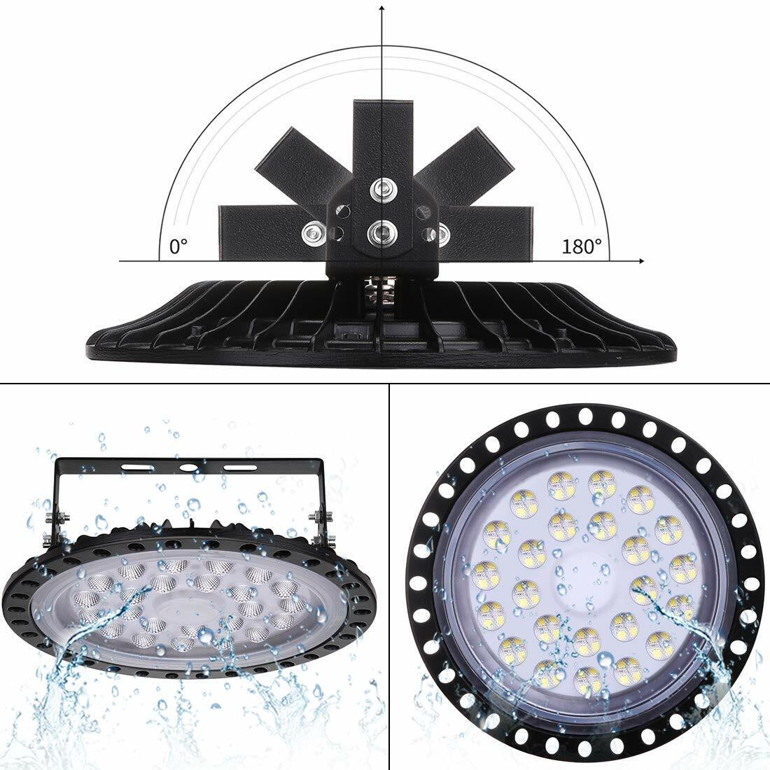 LED High Bay Light 500W 300W 200W Warehouse Led Shop Lamp Fixture UFO w/ AU Plug