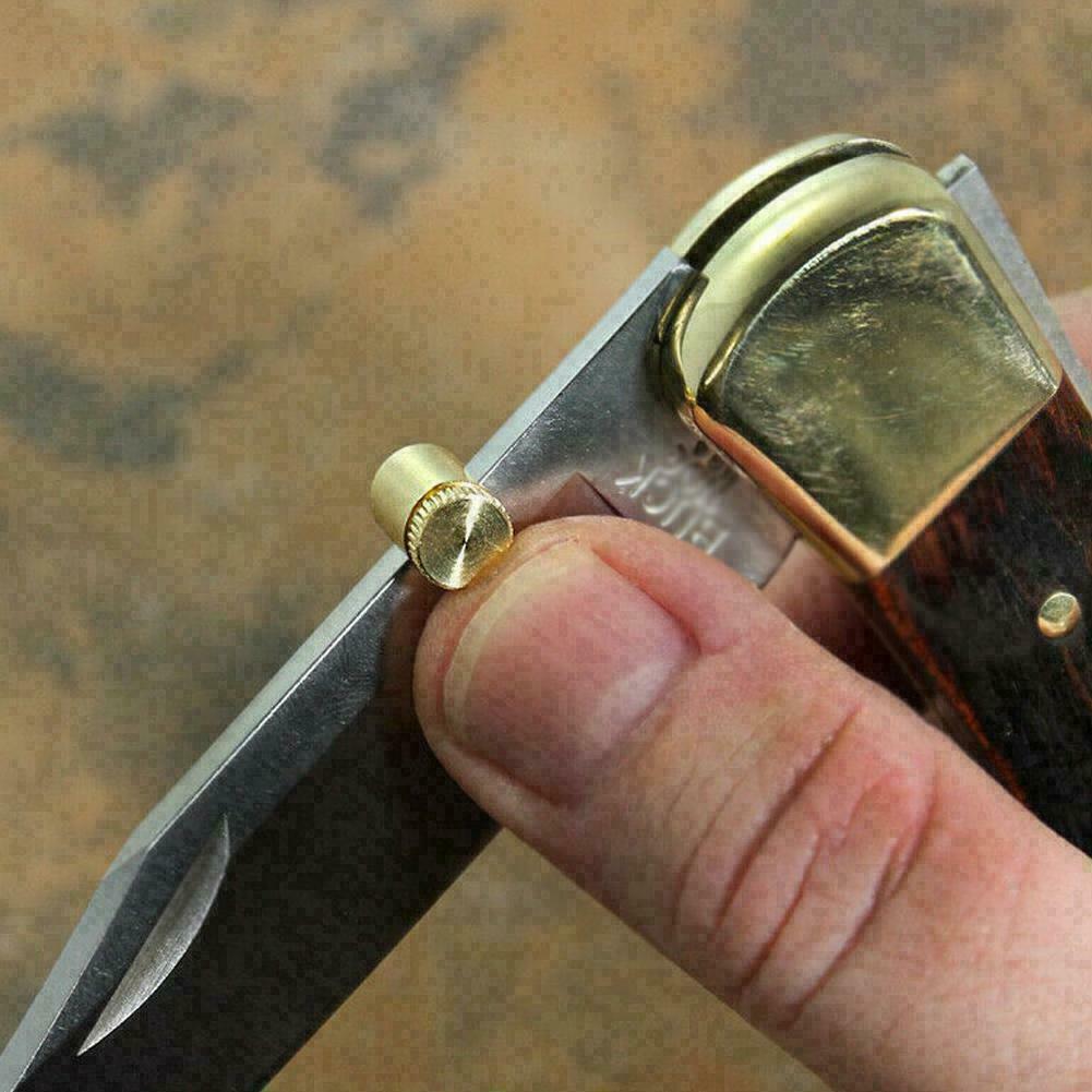 QUICK ATTACH THUMB STUD STAINLESS STEEL ONE HAND KNIFE OPENER