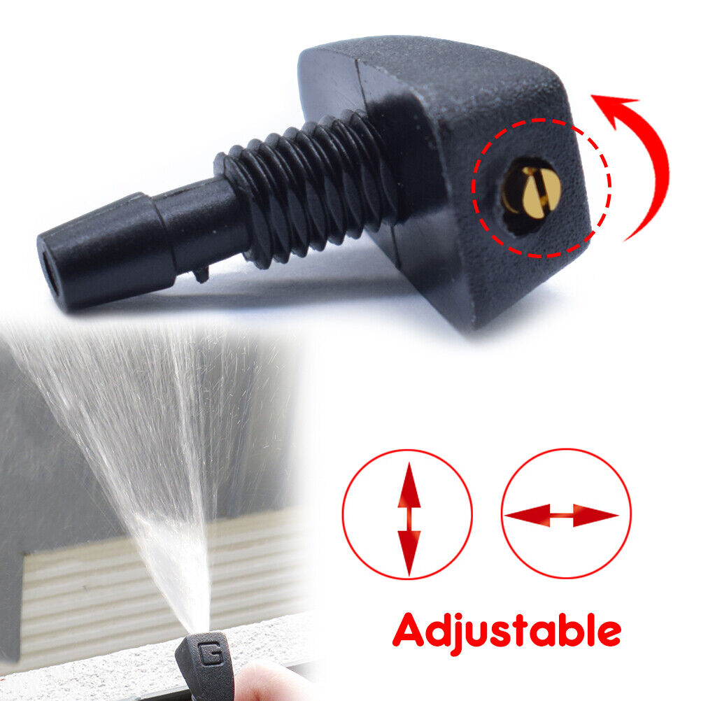 X2 Car Front Windscreen Sprinkler Sprayer Wiper Washer-Nozzle Jet Universal