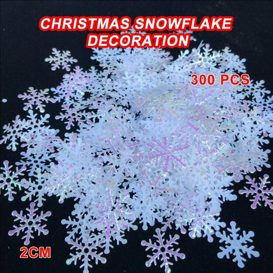 DIY 300pcs Padded Felt Snowflake Appliques Craft Kid's Appliques Decorative #T