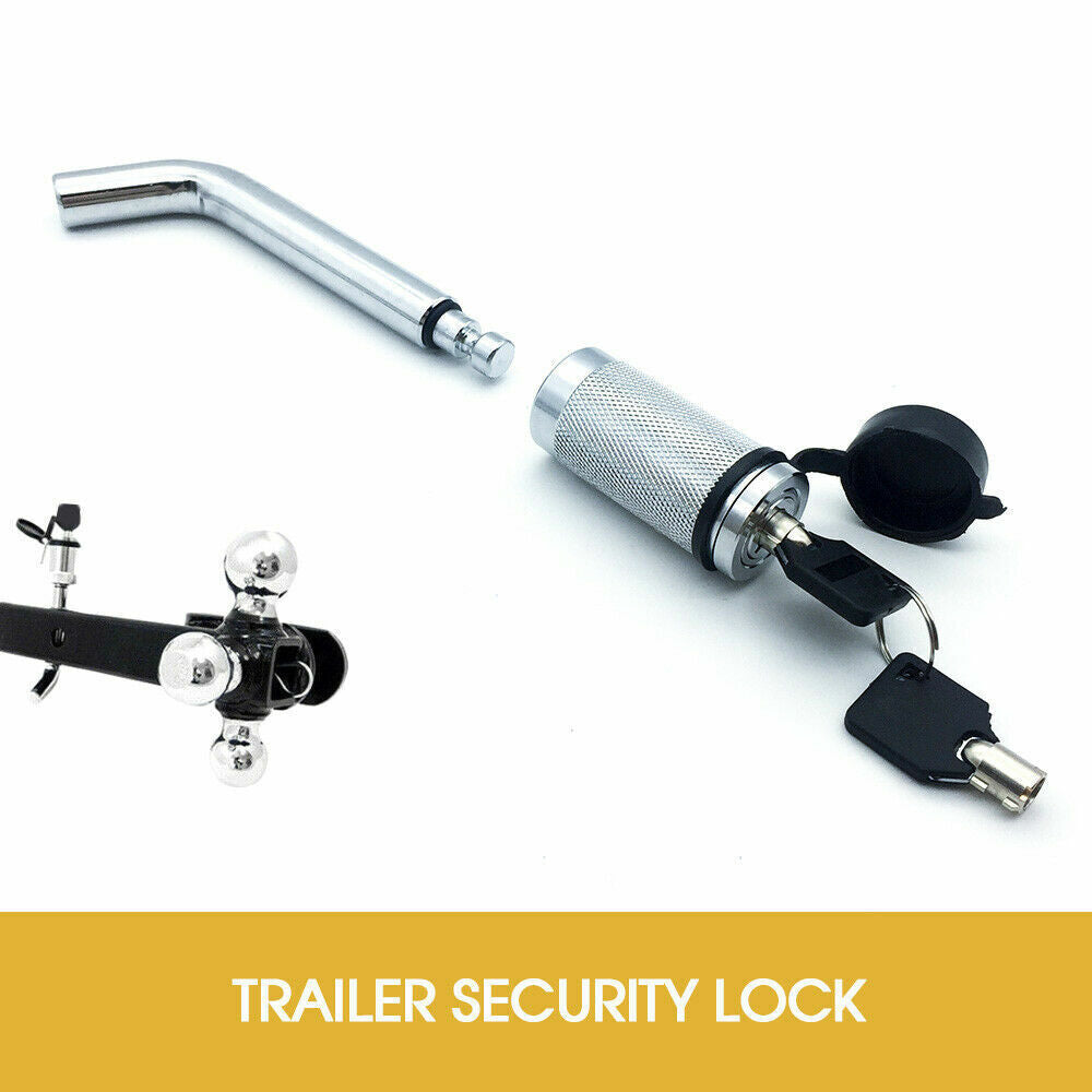 New Hitch Pin Lock Security Tow Ball Bar L type Caravan Trailer Parts Anti Theft