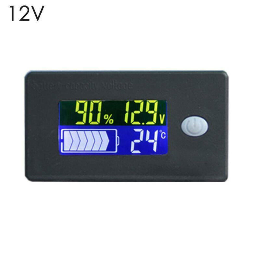 LCD Digital 12V Battery Charge Capacity Status Display Indicator Monitors Meter