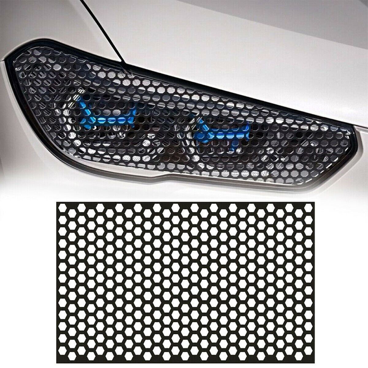 48x30cm Car Accessories Rear Tail Light Honeycomb Sticker Taillight Lamp Cover