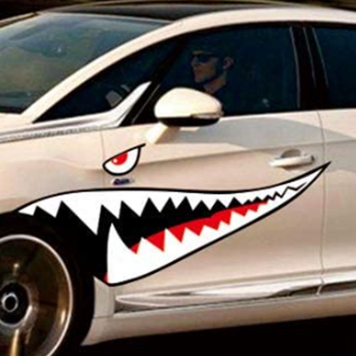 Mouth Teeth Decal Mouth Teeth Decal Lightweight Car Exterior Side Door