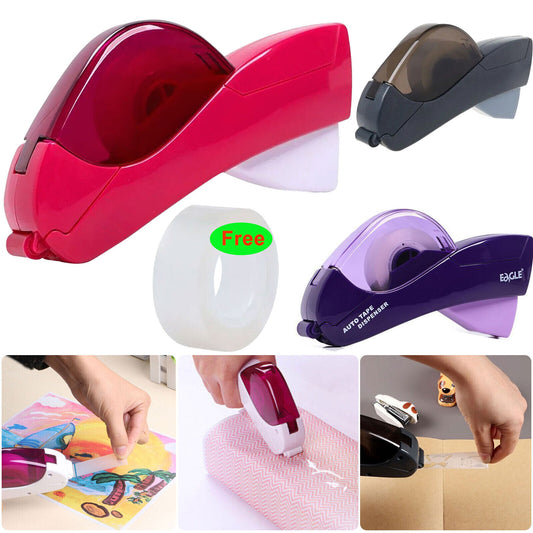 Automatic Tape Dispenser Gun Arts Craft Christmas Present Gift Wrapping For Tape