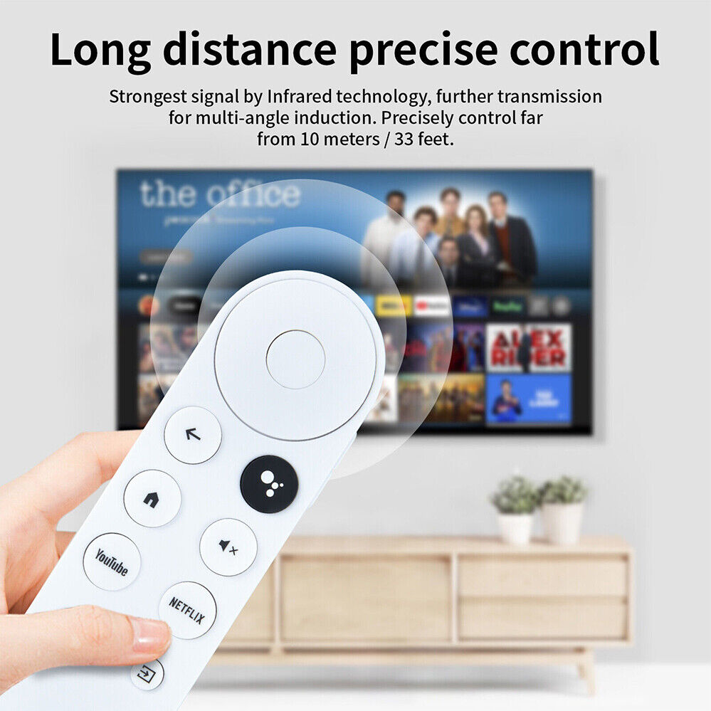 New Replacement For Chromecast With Google TV Voice Bluetooth Remote Control IR