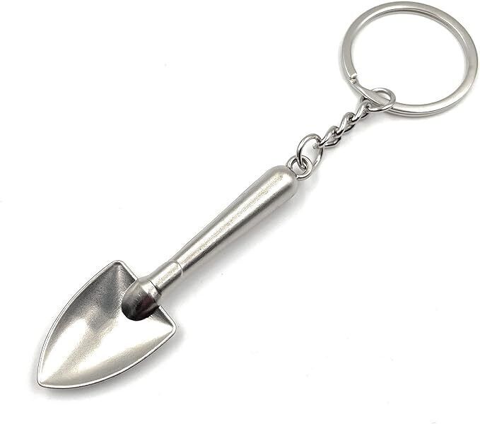 Shovel Keychain Spoon Stainless Steel Scoop Shovel Keyring