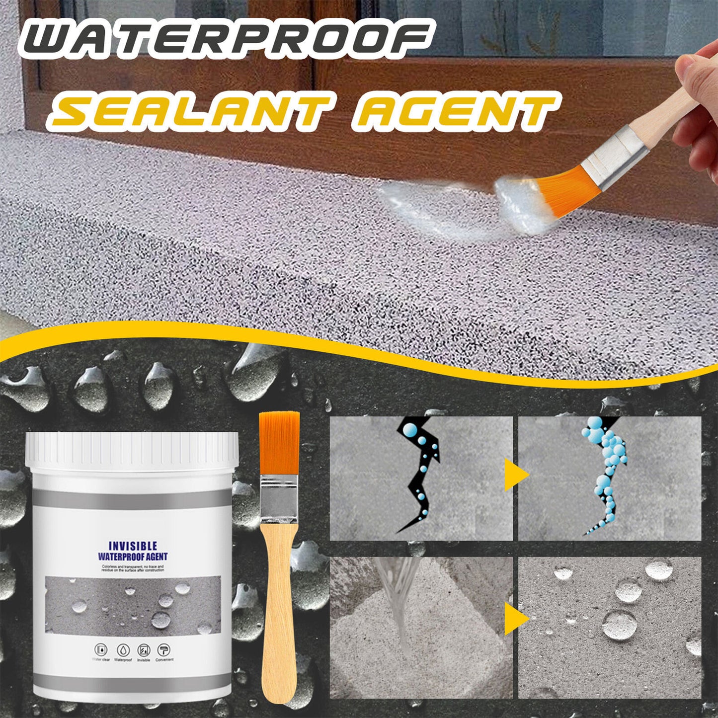 100g Waterproof Invisible Bonding Wall Adhesive Sealant Anti-leakage Agent