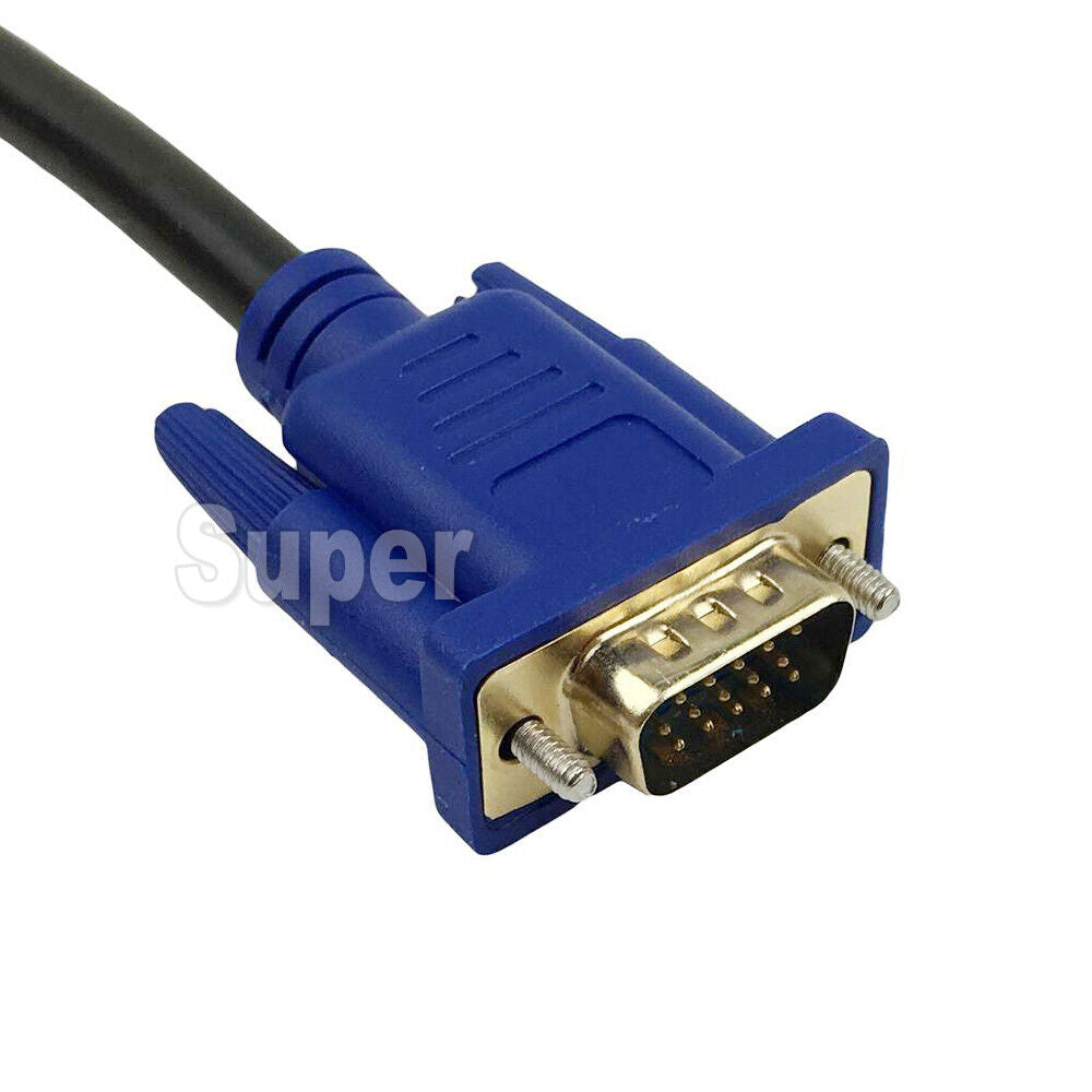 1.8m 1080P Gold Plated HDMI to VGA 15Pin Male Cable Adapter Lead for HDTV HD LCD