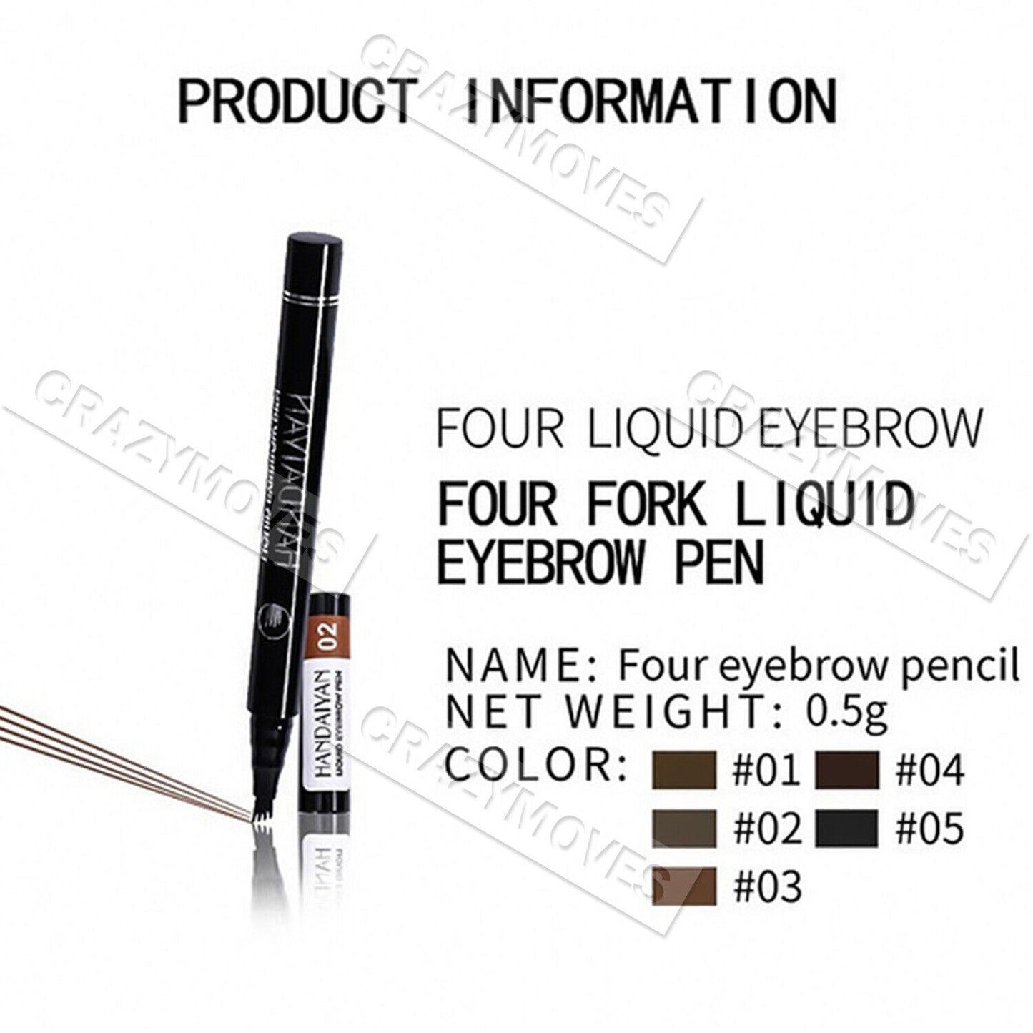 New Microblading Tattoo Eyebrow Ink Pen Eye Brow Pencil Brow Enhancer Stencil