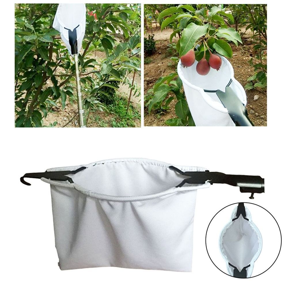 Fruit Picker with Bag Basket Garden Farm Fruit Catcher Harvest Picking Tools