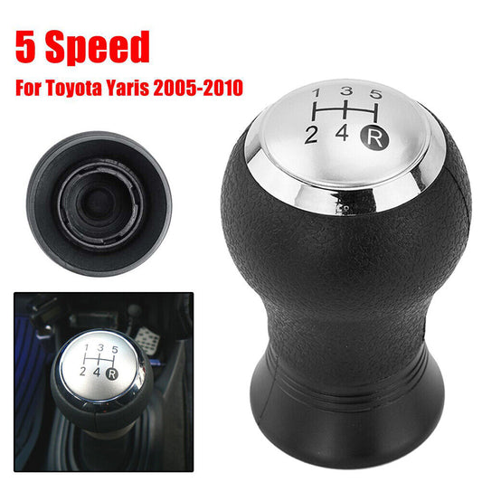 5 Speeds Gear Shift Knob Handball For For Toyota Yaris Auris Black Chromed NEW