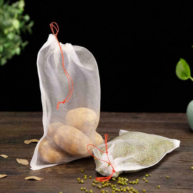 30Pcs Fruit Net Bags Agriculture Garden Vegetable Protection Mesh Insect Proof