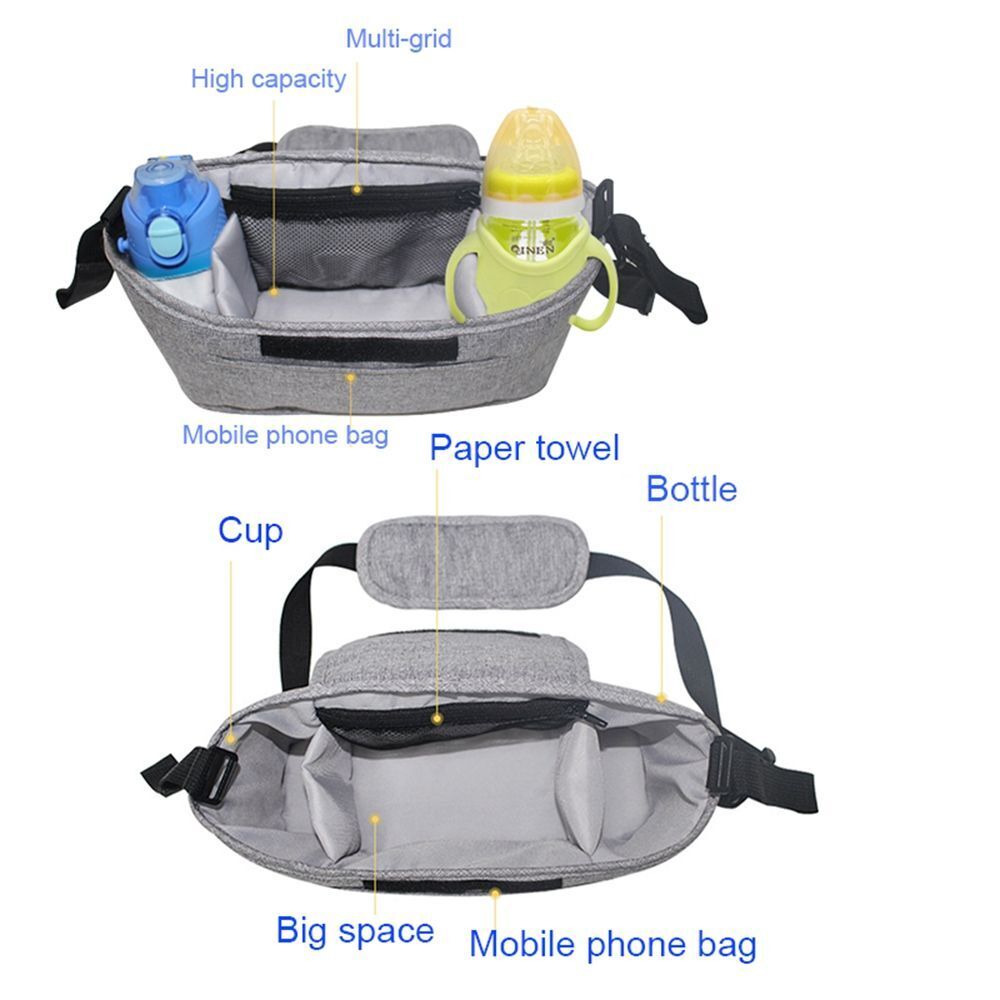 Universal Baby Pram Stroller Organiser Caddy Organizer Storage Accessories Bag*