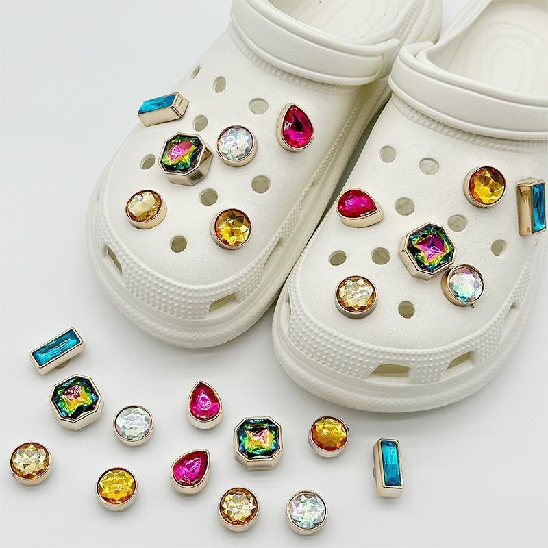 Rhinestone Faux Pearl Girl Shoes Charms Bling For Croc Shoe DIY Accessories