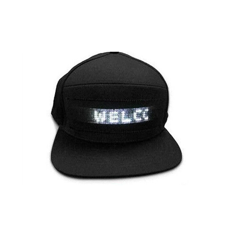 LED Cap Basaball Hat Snapback Bluetooth Adjustable Men Women Breathable USB App